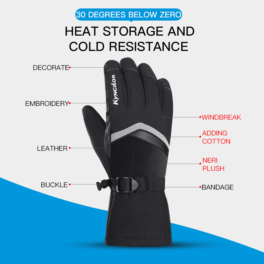 Winter Outdoor Cycling Ski Mou - Ski Glove Waterproof recension och pris